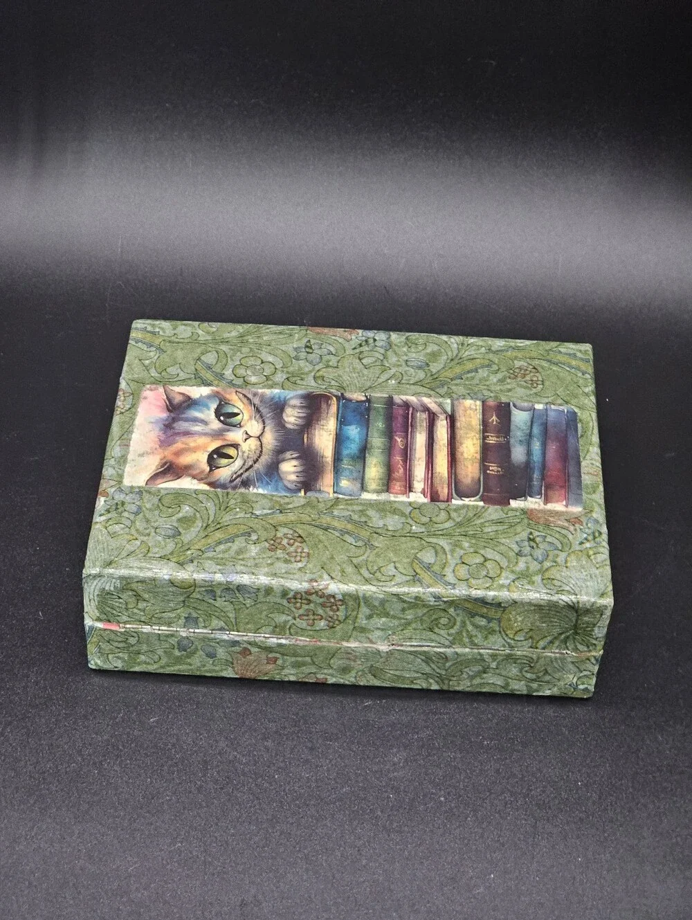Upcycled Decoupage Trinket / Jewelry  / Crystal Box